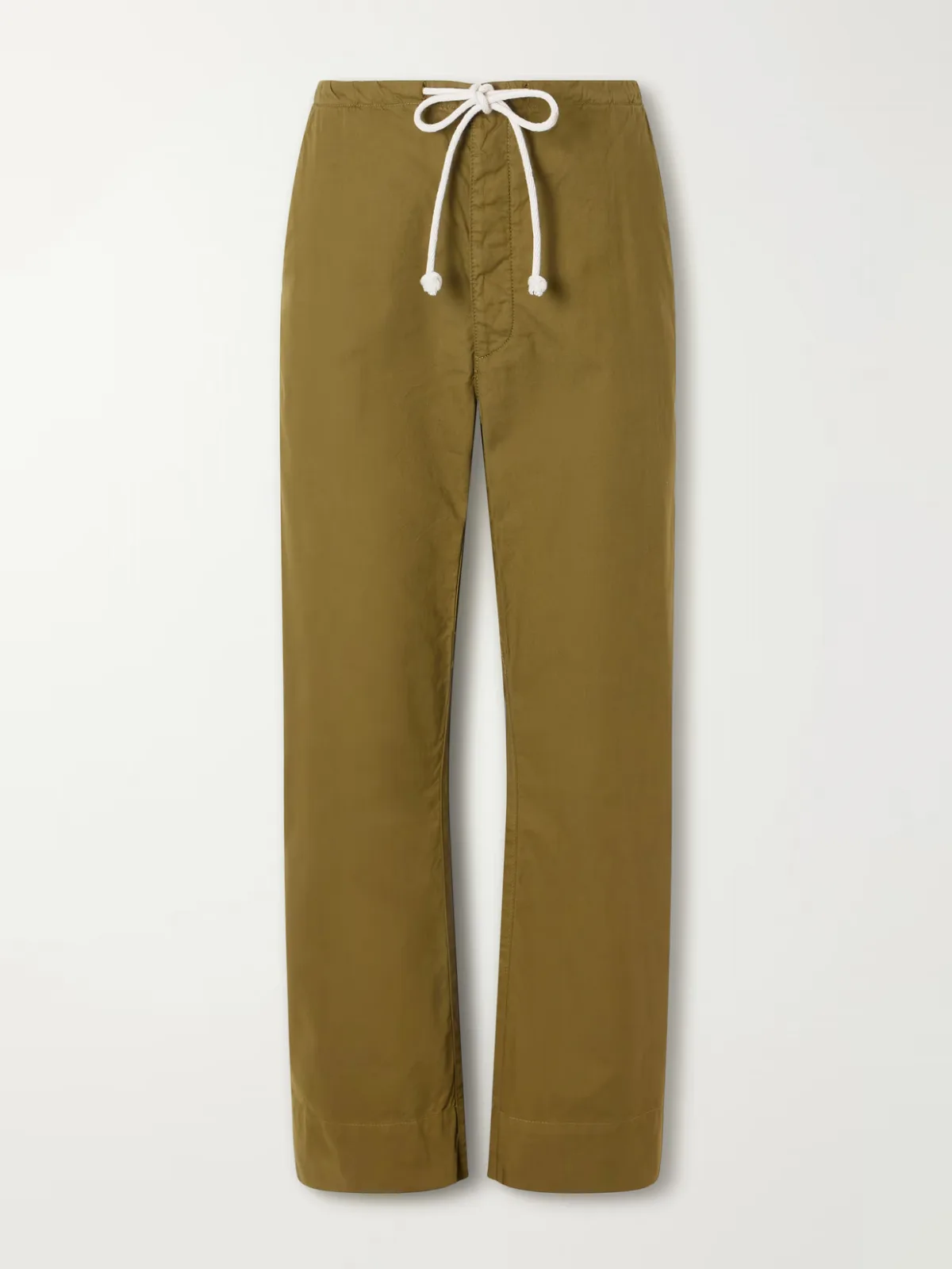 The Rope Tie Cotton Wide-Leg Pants