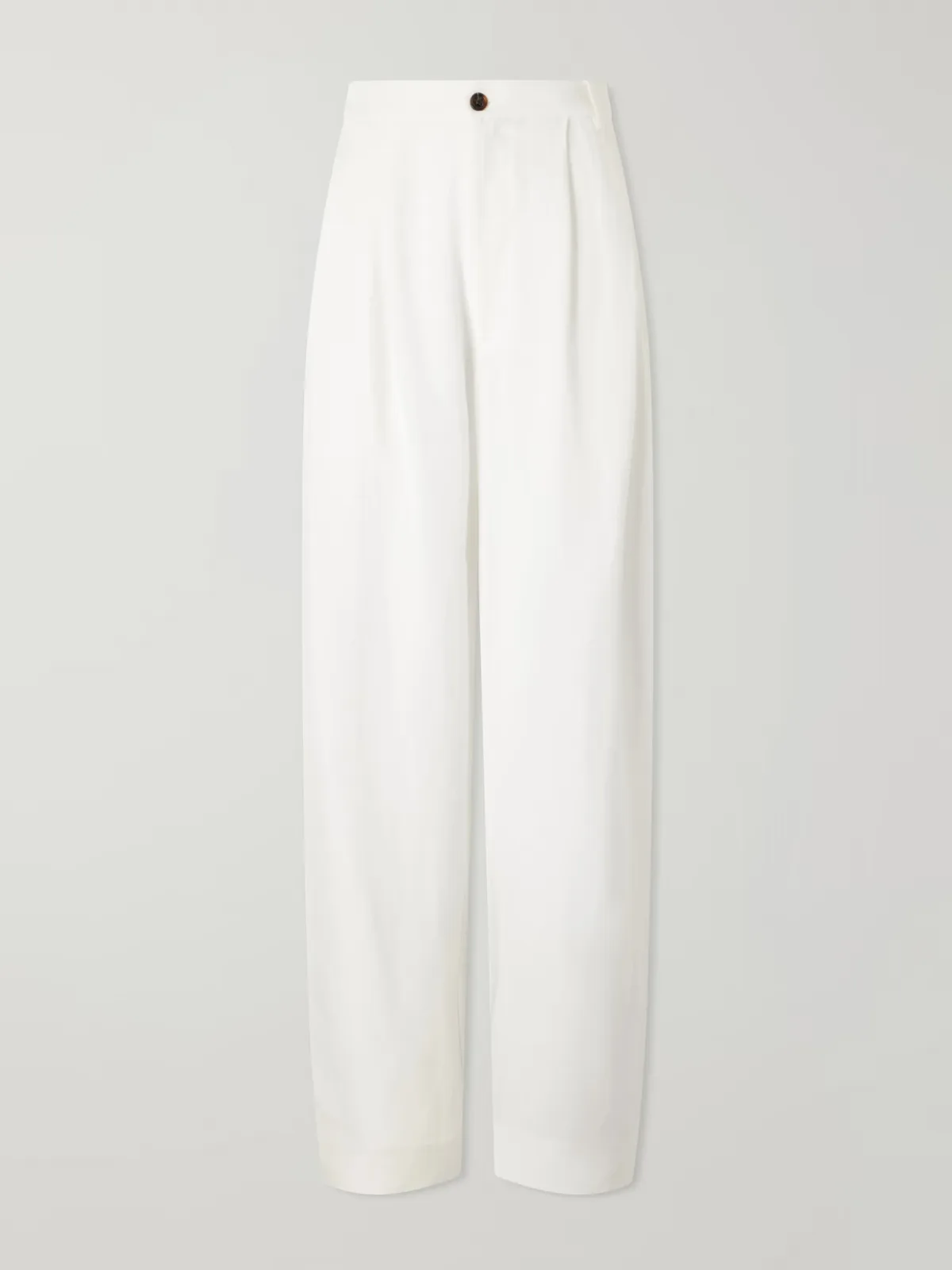 Tapered Linen-Blend Pants