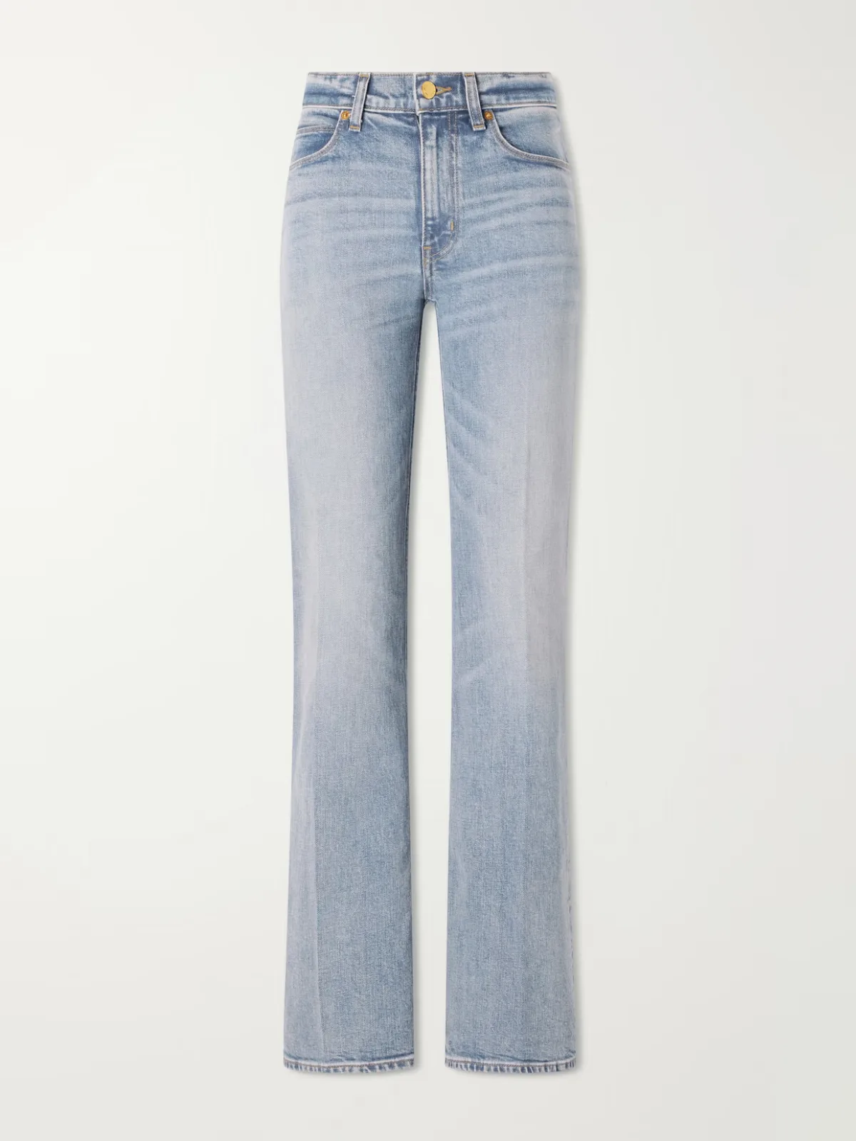 Wide-Leg Mid-Rise Jeans