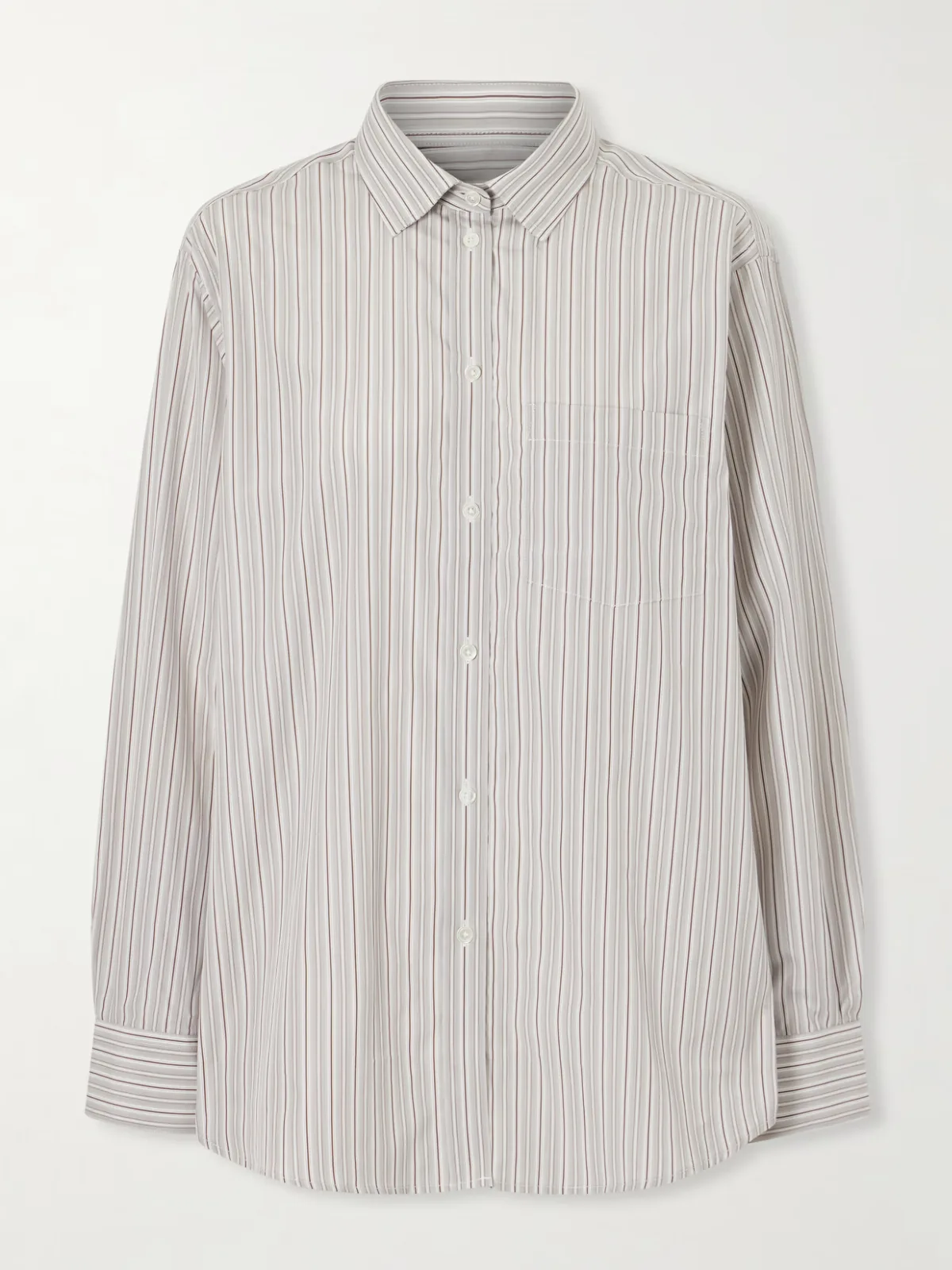 Striped Cotton-Poplin Shirt
