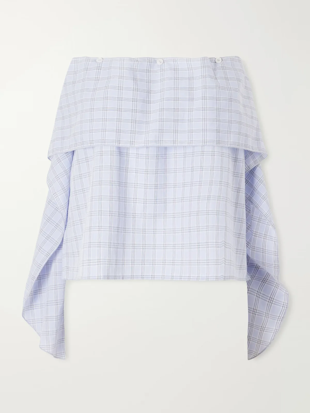 Flow Checked Organic Cotton Blouse