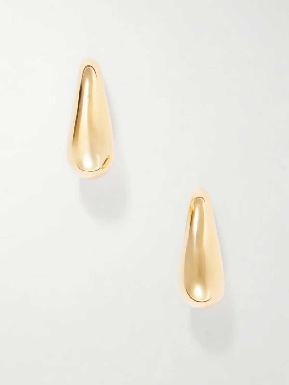 Noodle Gold-Toned Sterling Silver Earrings