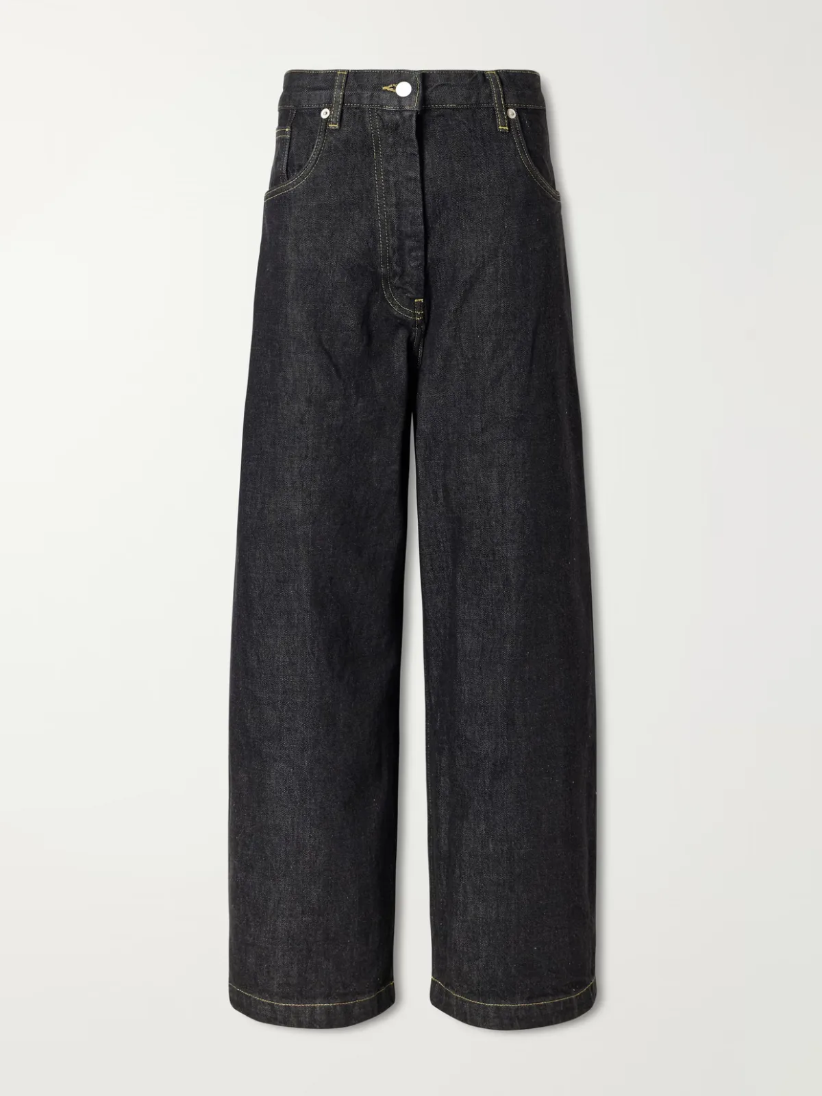Neive Organic Low-Rise Wide-Leg Jeans