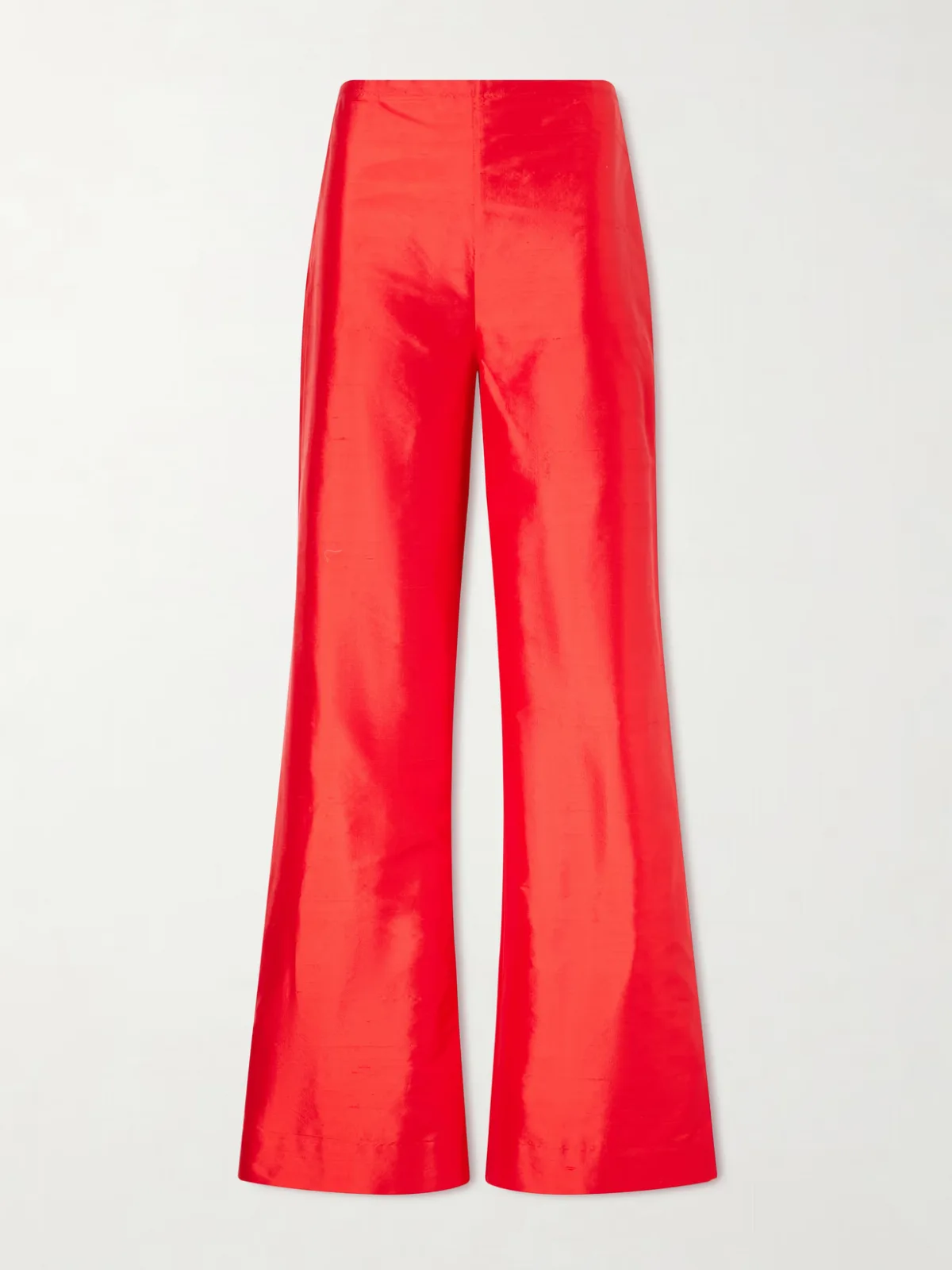 Stroll Silk-Dupioni Wide-Leg Pants