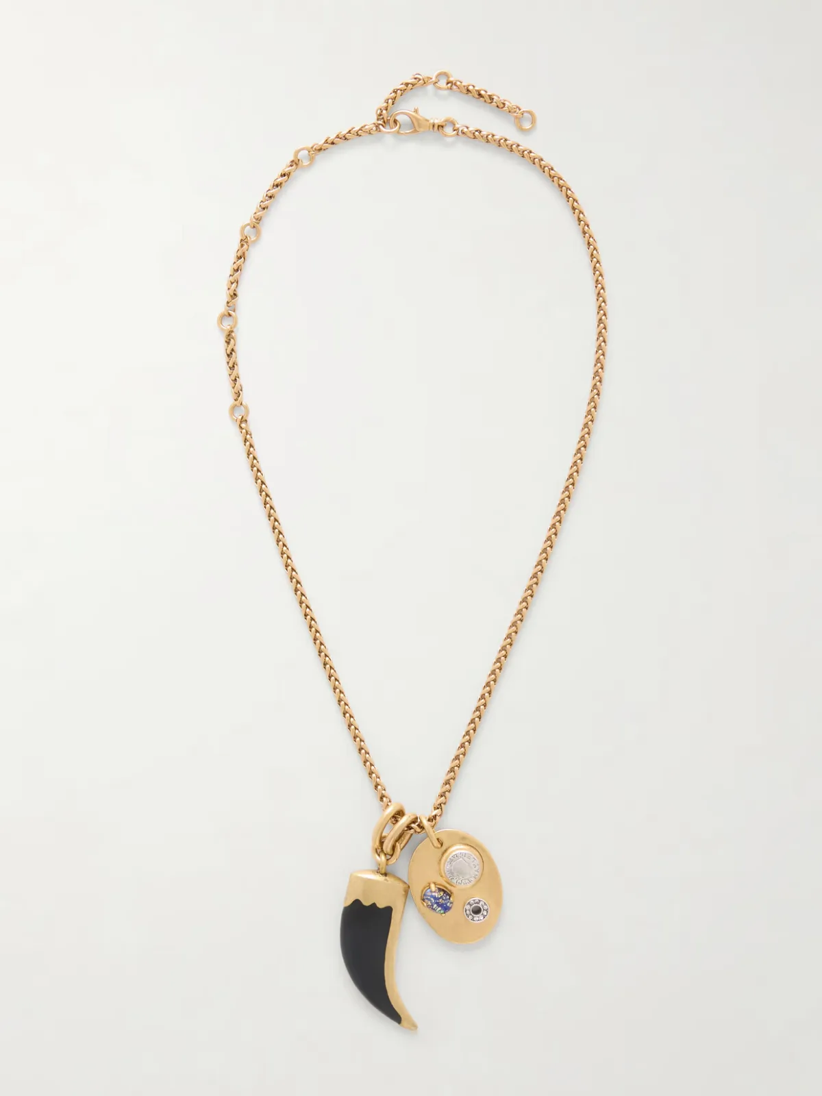 Arpelle Horn of Plenty Gold-Plated, Crystal and Enamel Necklace