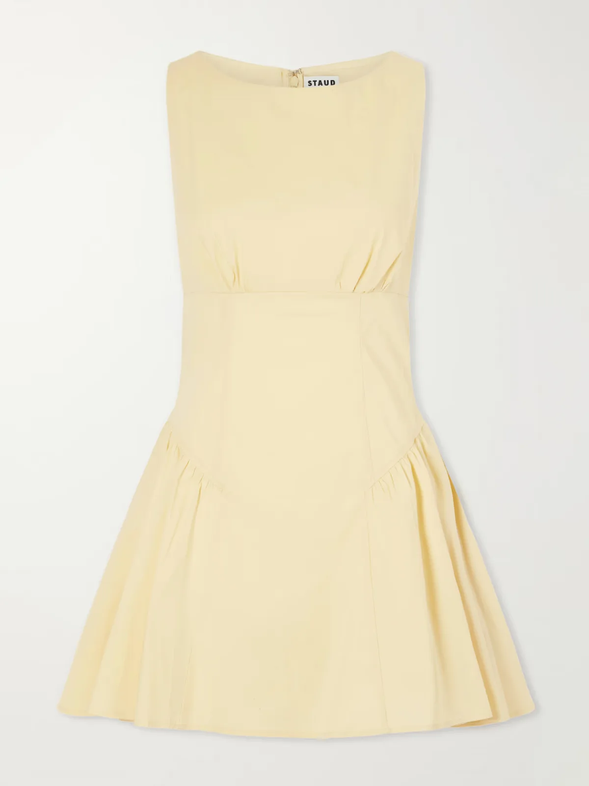 Gwen Paneled Cotton-Blend Poplin Mini Dress