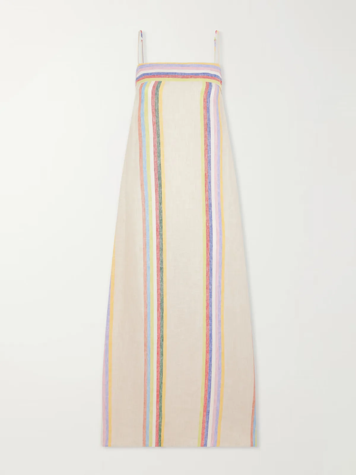Laura Striped Linen Maxi Dress