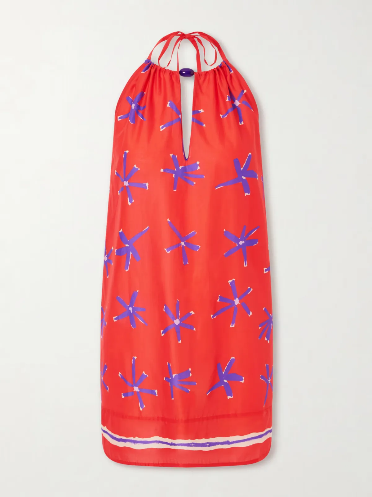 Dani Floral-Print Cotton Mini Dress