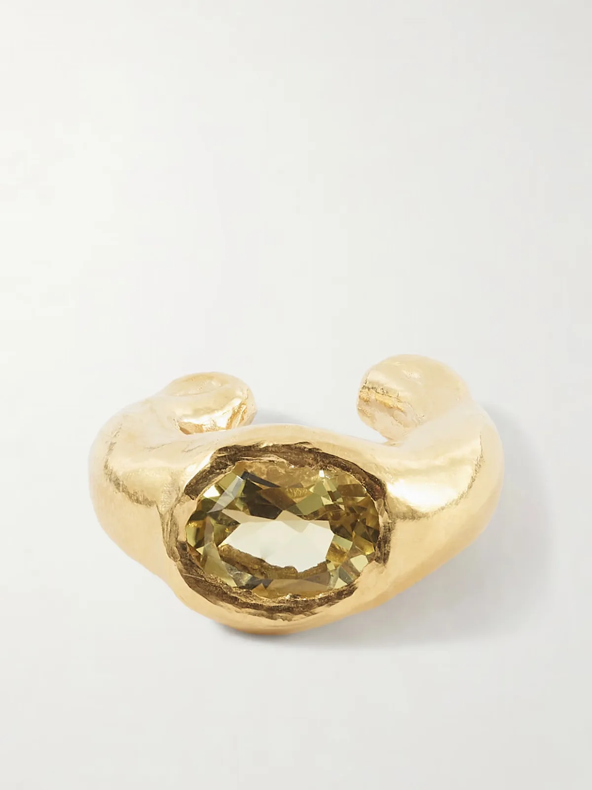 Faro Gold-Plated, Amethyst Ear Cuff