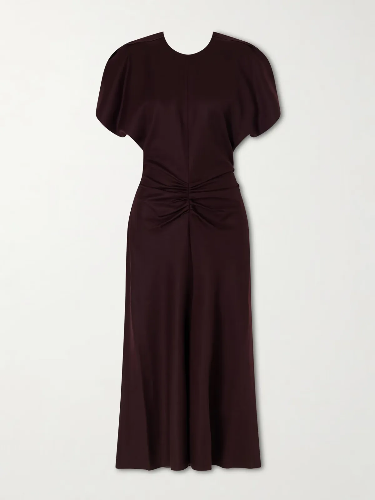 Bela Draped Wool Midi Dress