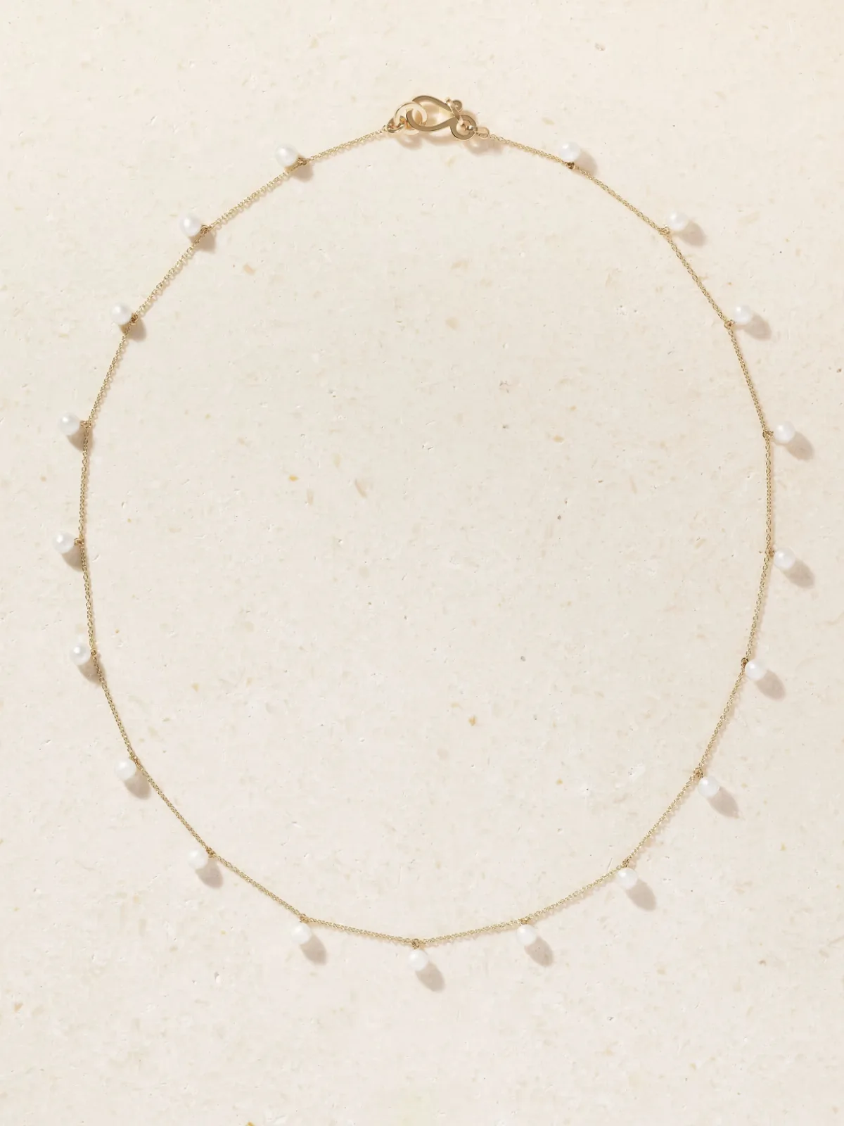 Lou Lou 14-Karat Recycled Gold Pearl Necklace