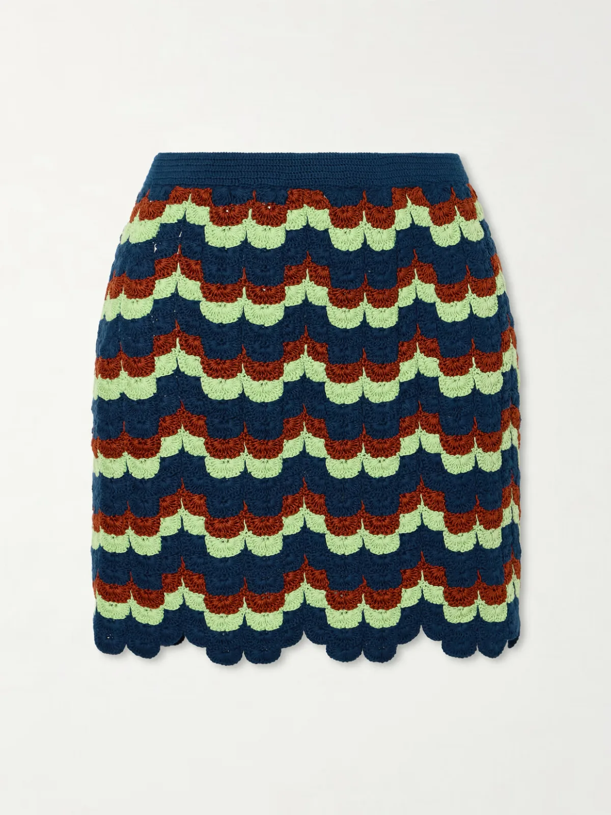 Alba Crocheted Cotton Mini Skirt
