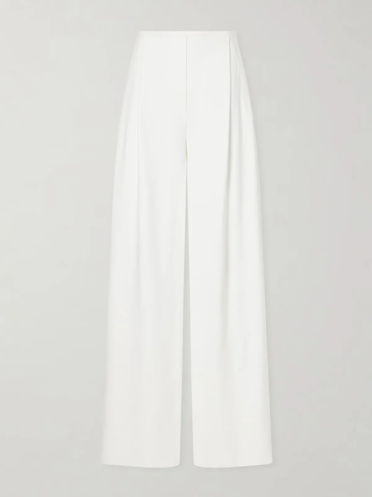 Pleated Woven Wide-Leg Pants