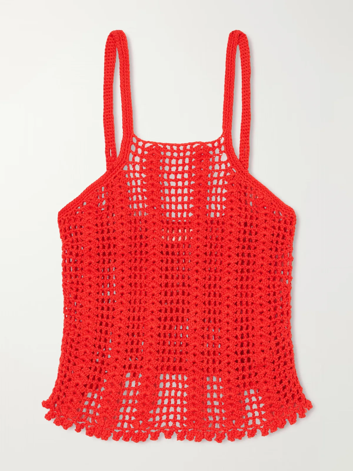 Tuffo Crocheted Organic-Cotton Tank
