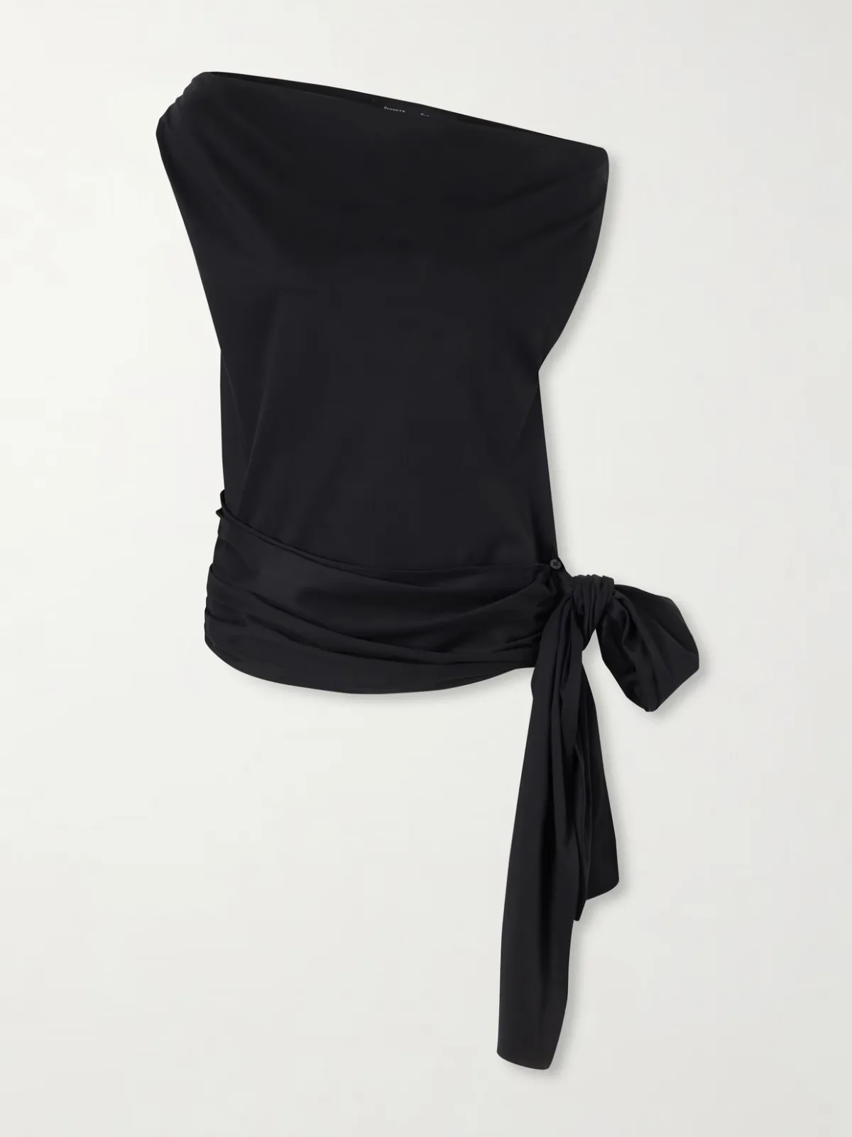 Zafira Bow-Detail Cotton-Jersey Blouse