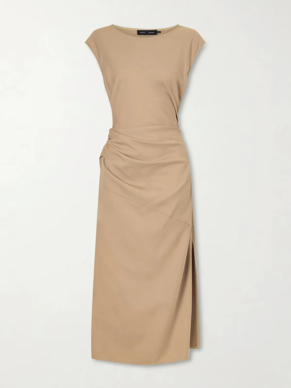 Katia Gathered Gabardine Midi Dress