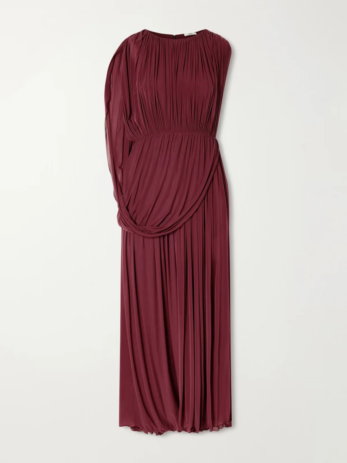 Kahlo Asymmetric Draped Crepe Dress