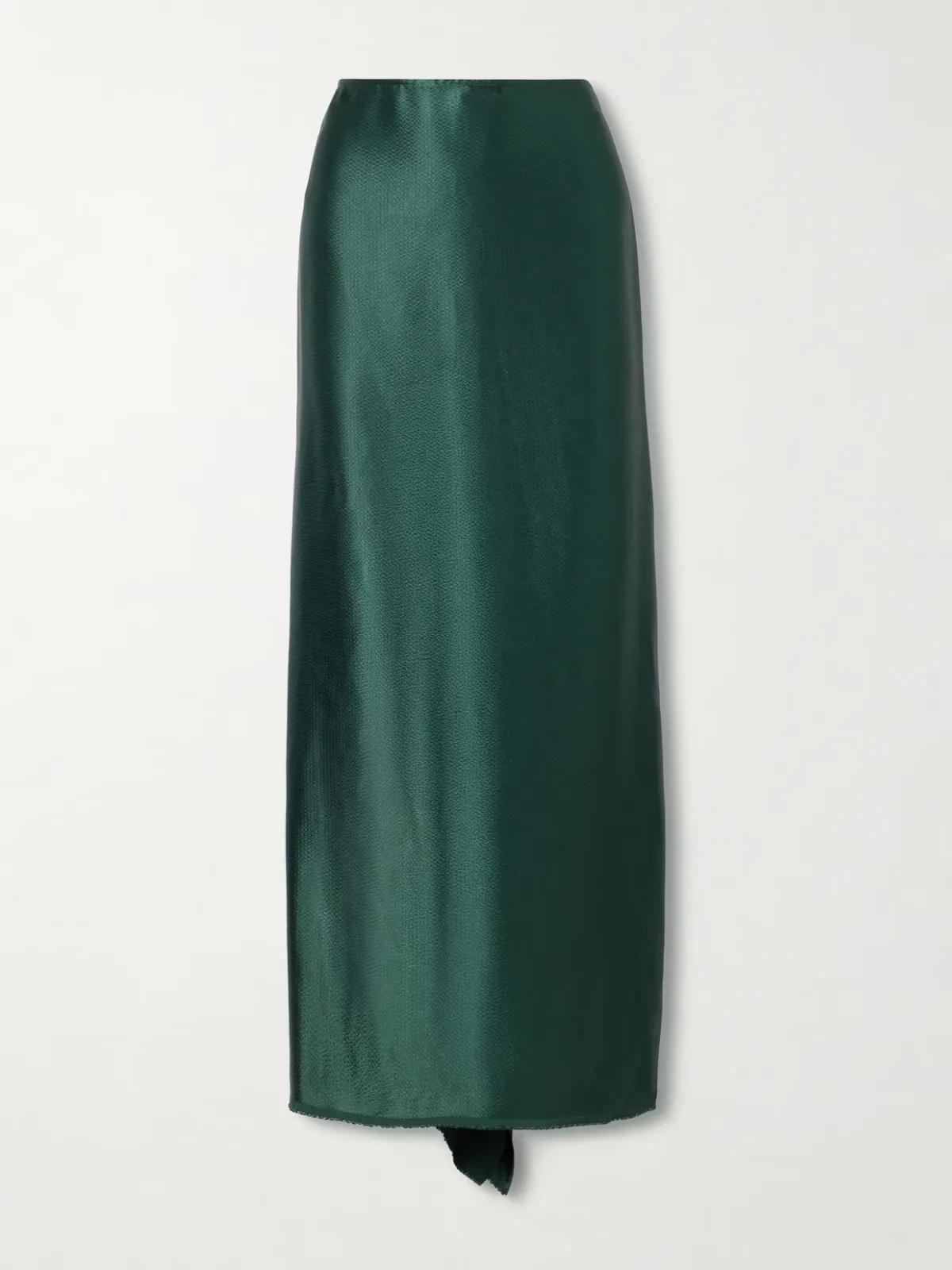 Jovie Crepe-Satin Midi Skirt