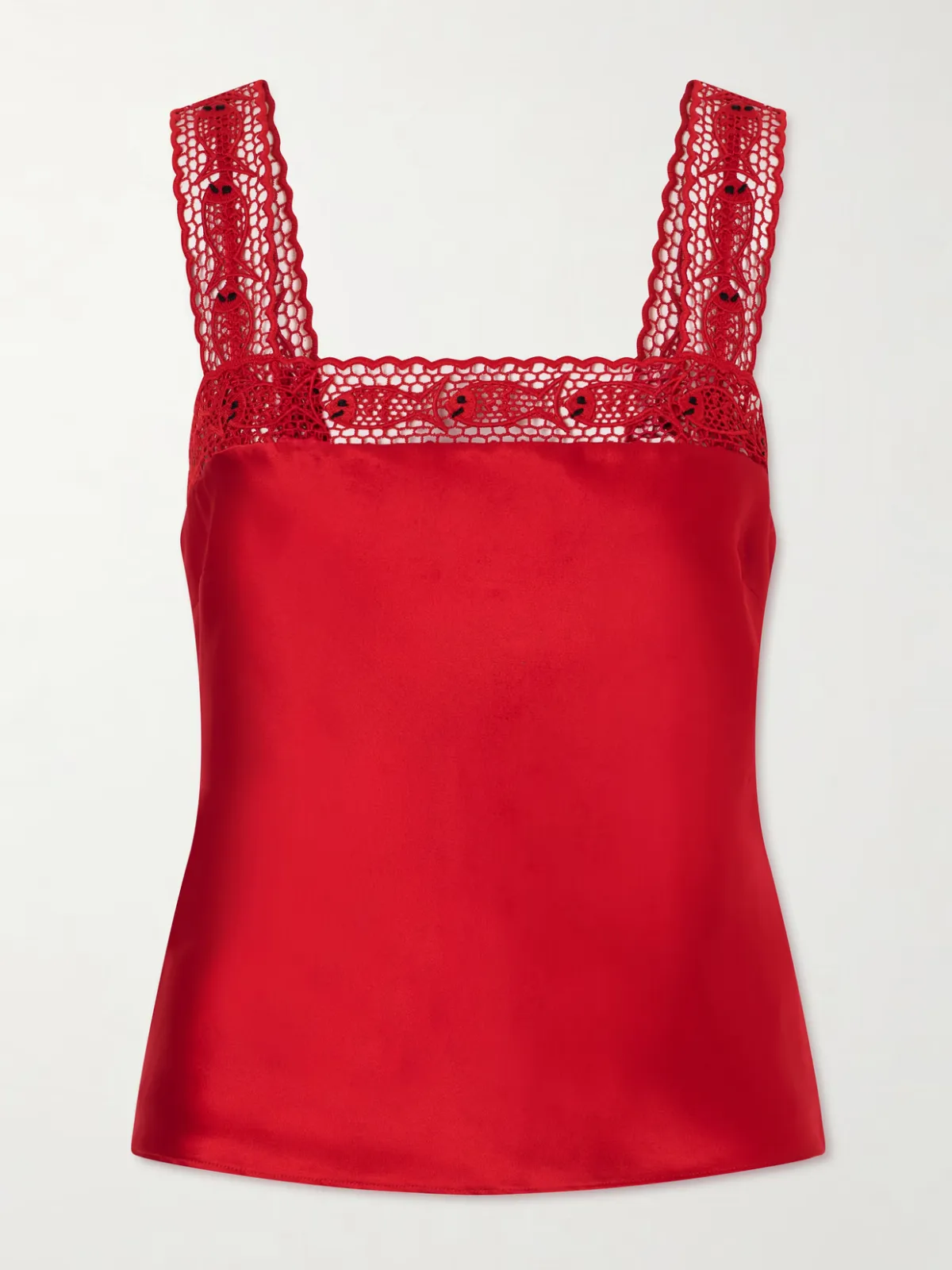 STAUD + Da Adolfo Collection Veronica Silk-Satin Tank