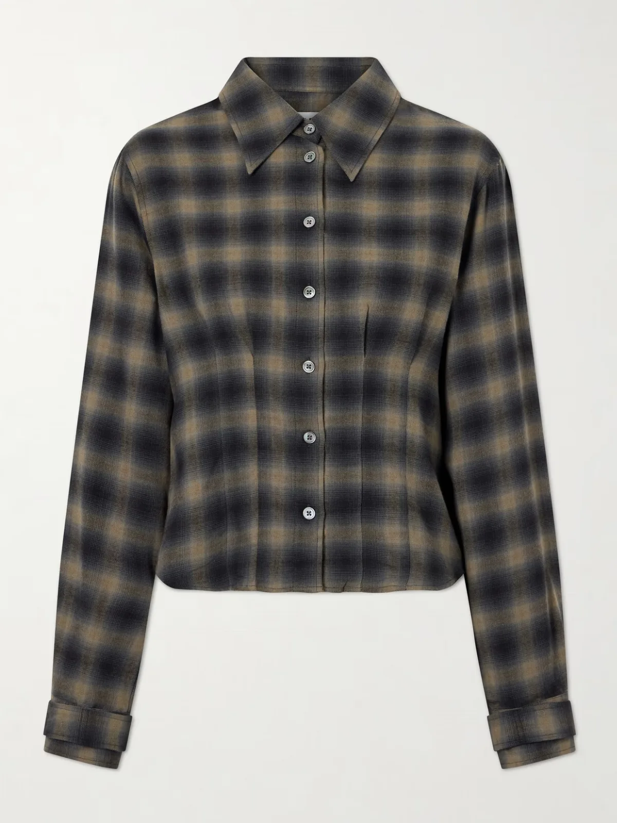 Envelop Checked Cotton and Wool-Blend Shirt