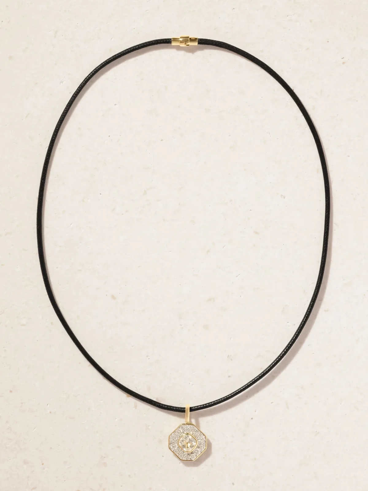 The Essential 14-Karat Recycled Gold, White Topaz and Diamonds Pendant