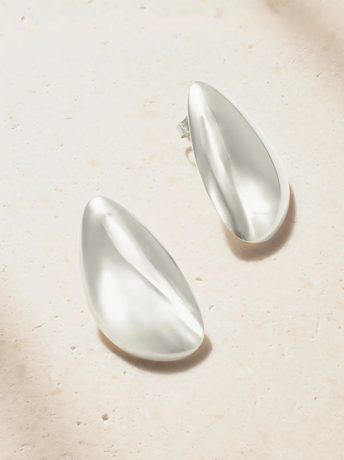 Sculptural Recycled Sterling Silver Earrings
