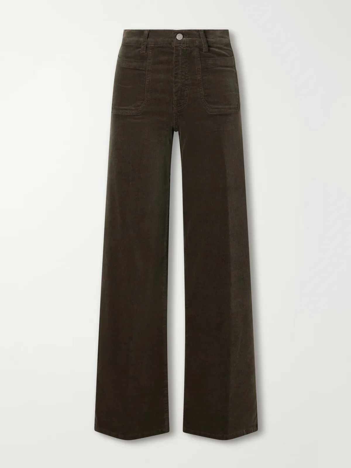 Le Slim Palazzo Modernist Cotton-Blend Corduroy Wide-Leg Pants