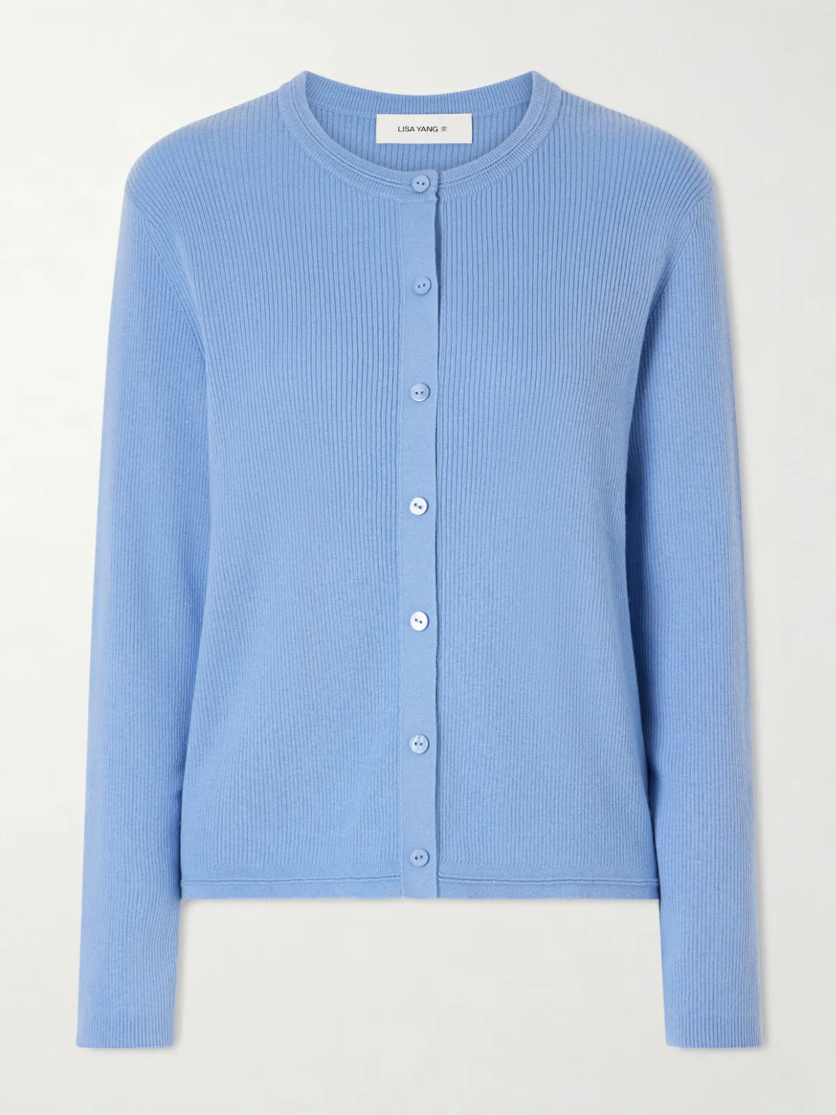 Abeena Ribbed Cotton and Cashmere-Blend Cardigan