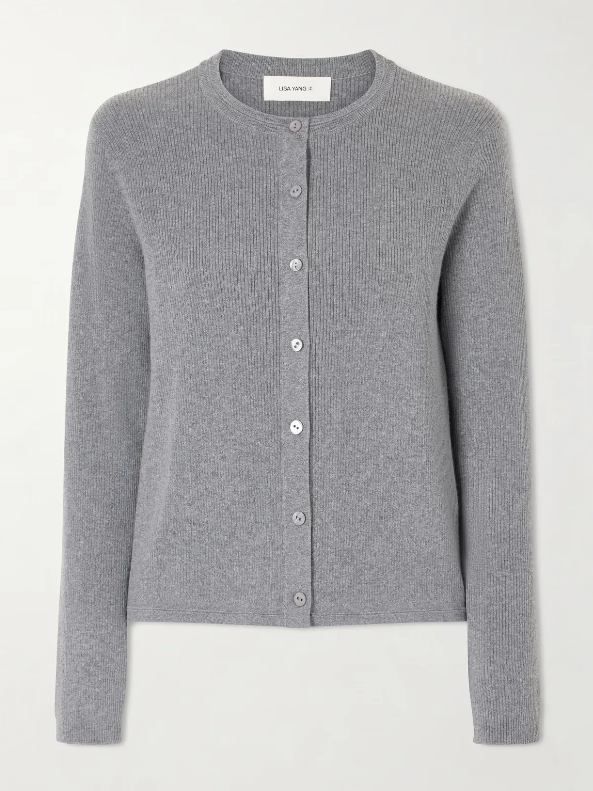 Abeena Ribbed Cotton and Cashmere-Blend Cardigan