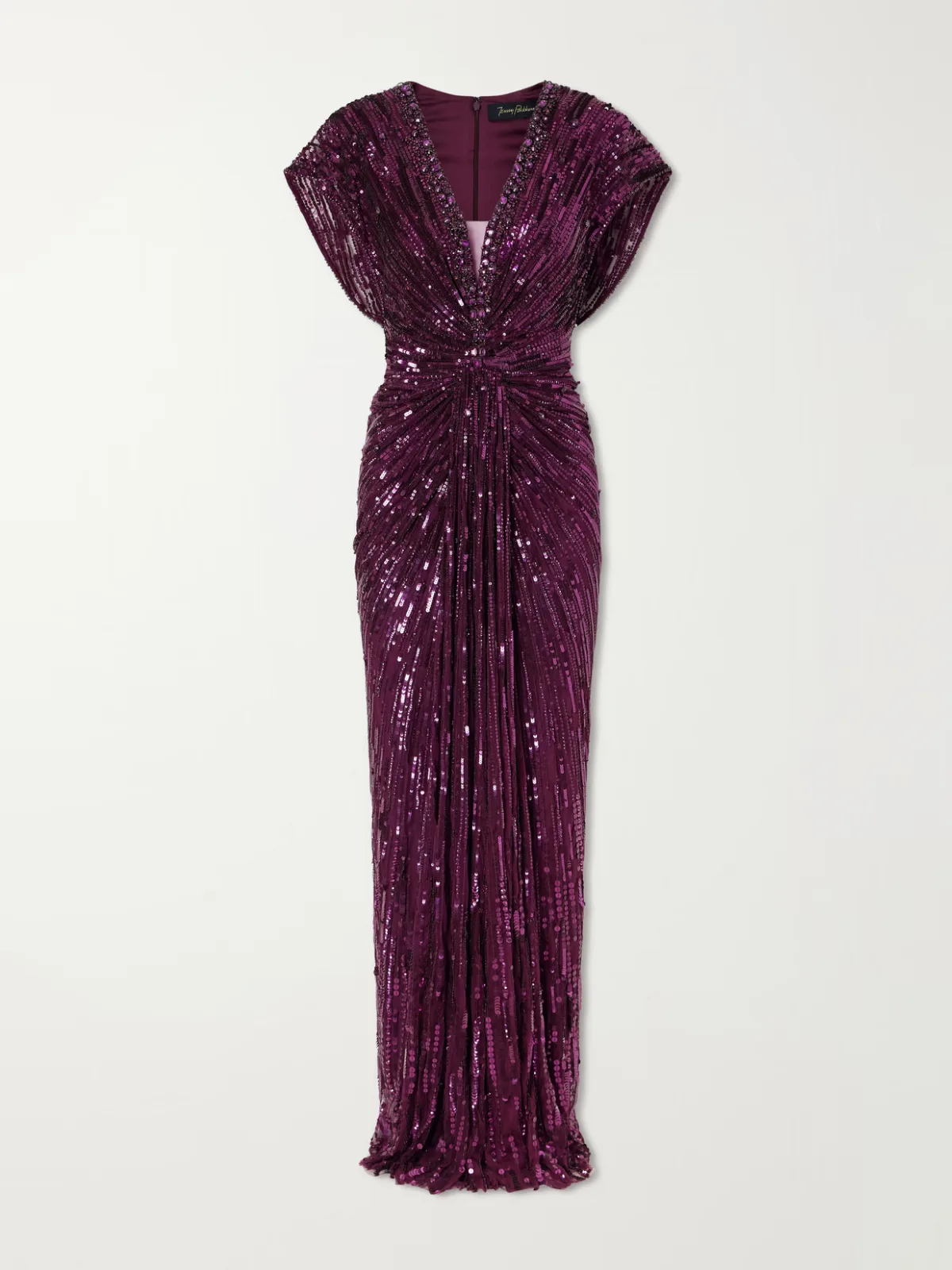 Lacie Twisted Embellished Tulle Gown