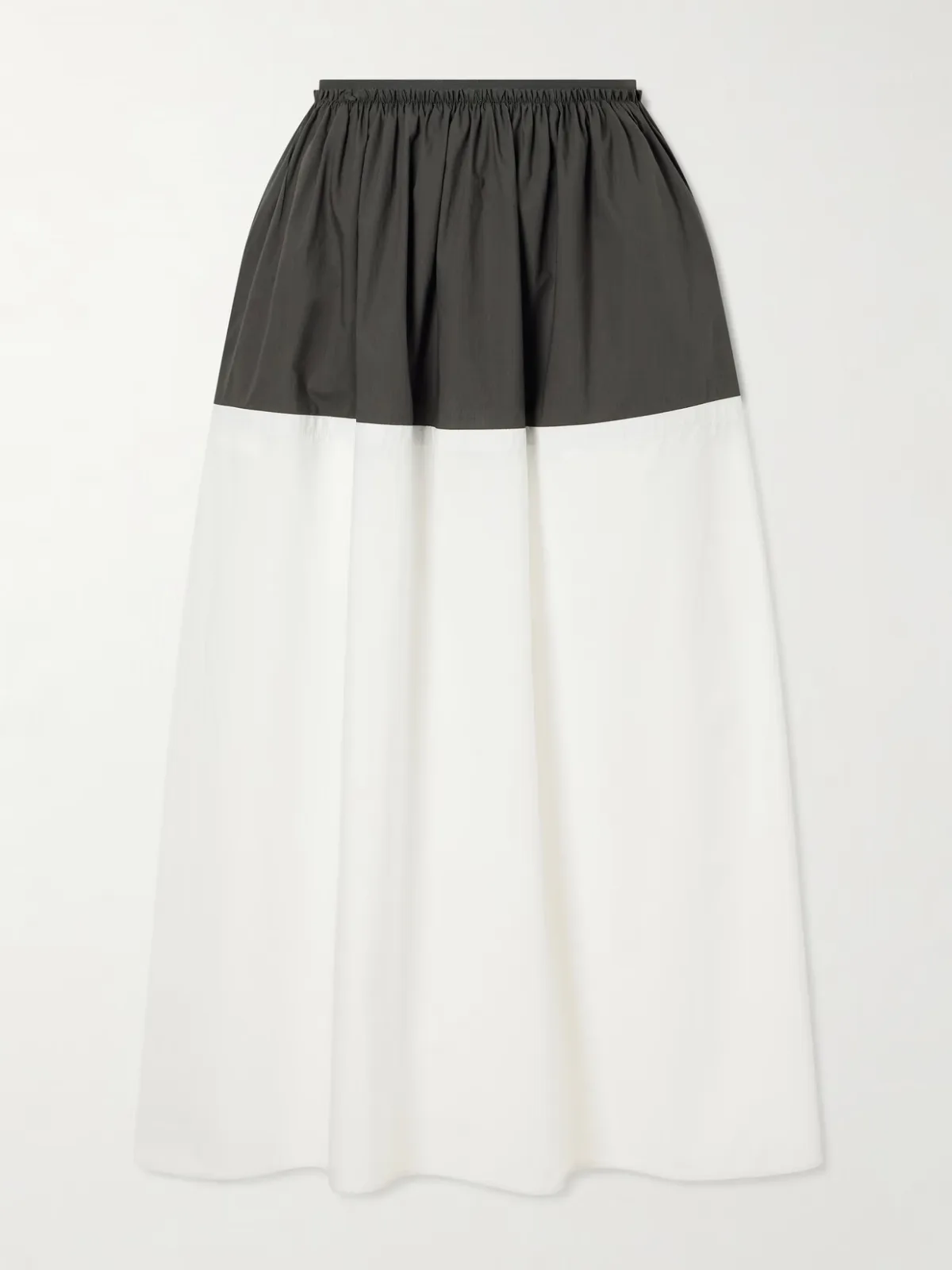 Nyla Cotton-Poplin Midi Skirt
