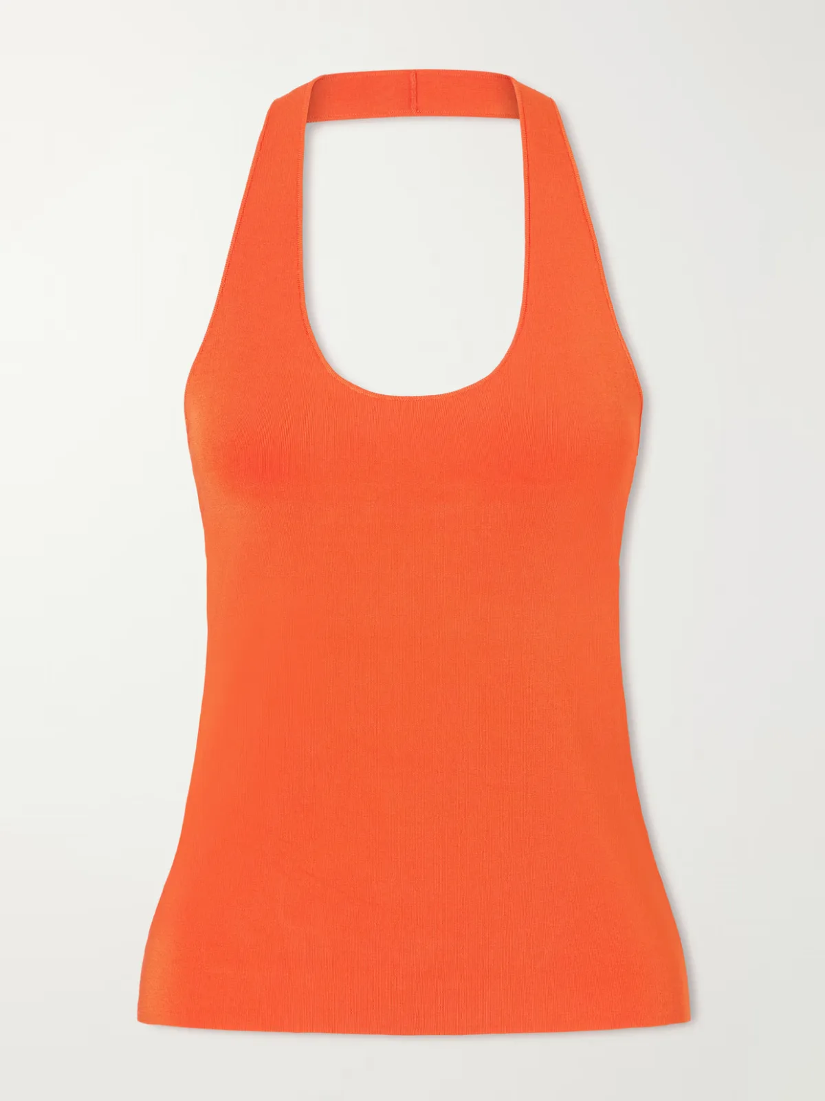 Halterneck Ribbed Tank