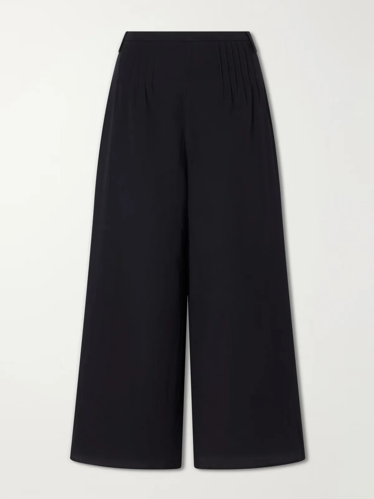 Beatrice Pintucked Cotton Wide-Leg Pants by SIR.