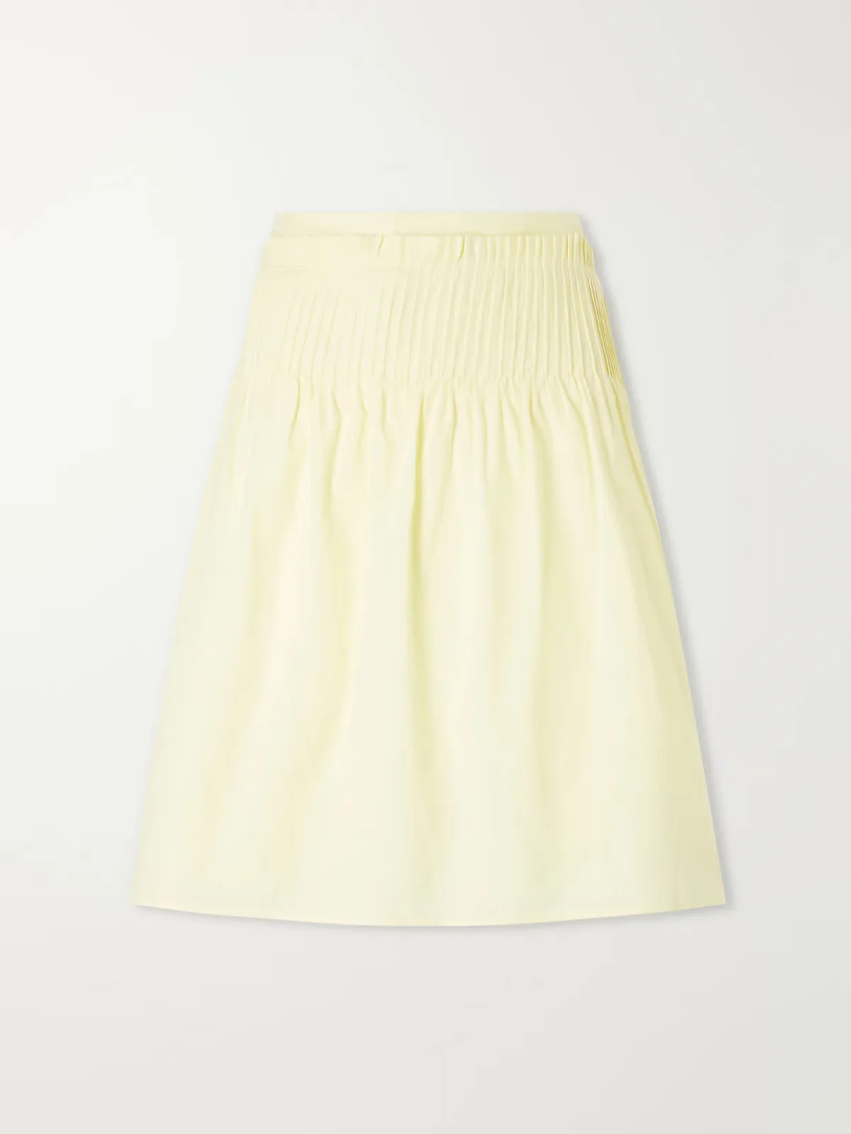 Rochelle Pintuck Cotton Midi Skirt