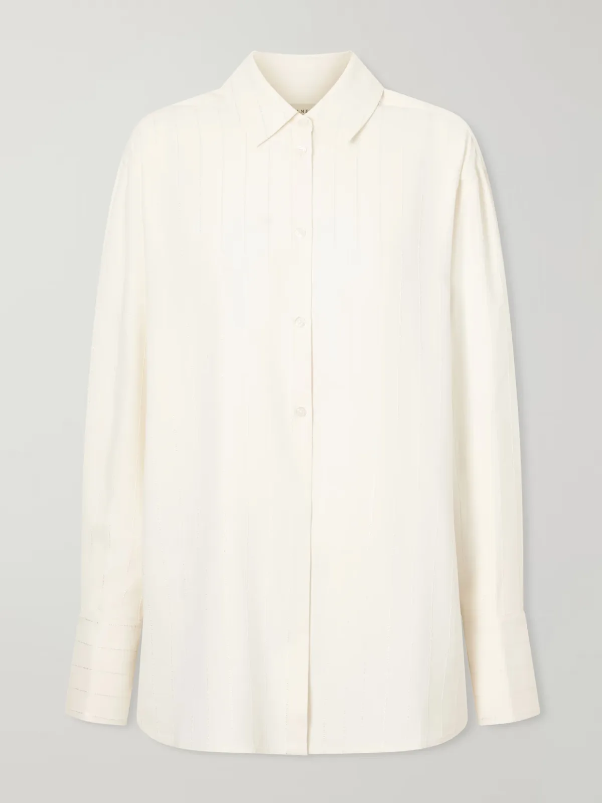 Mollie Sequin-Embellished Striped Twill Shirt