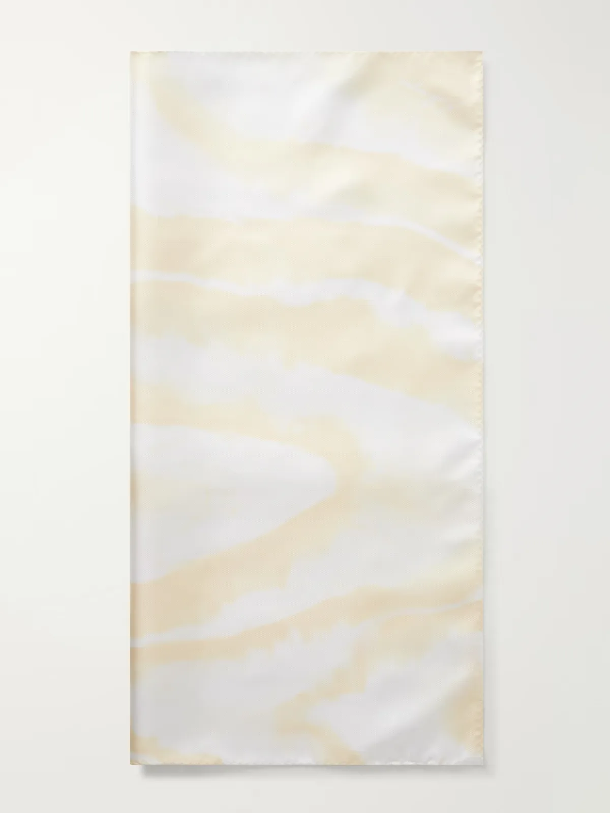 Oil Moire Printed Silk-Twill Scarf