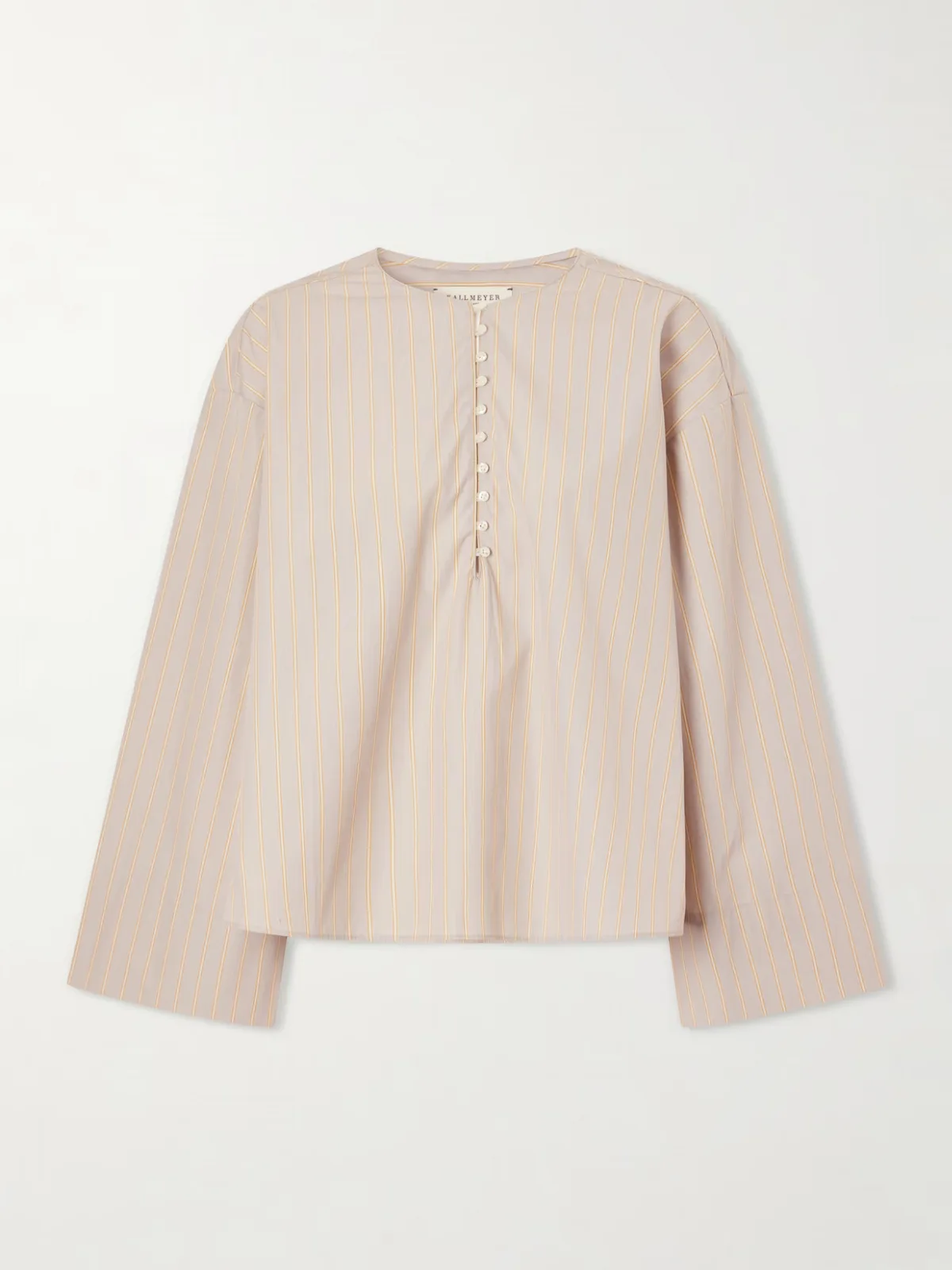 Marguerite Striped Cotton-Poplin Blouse