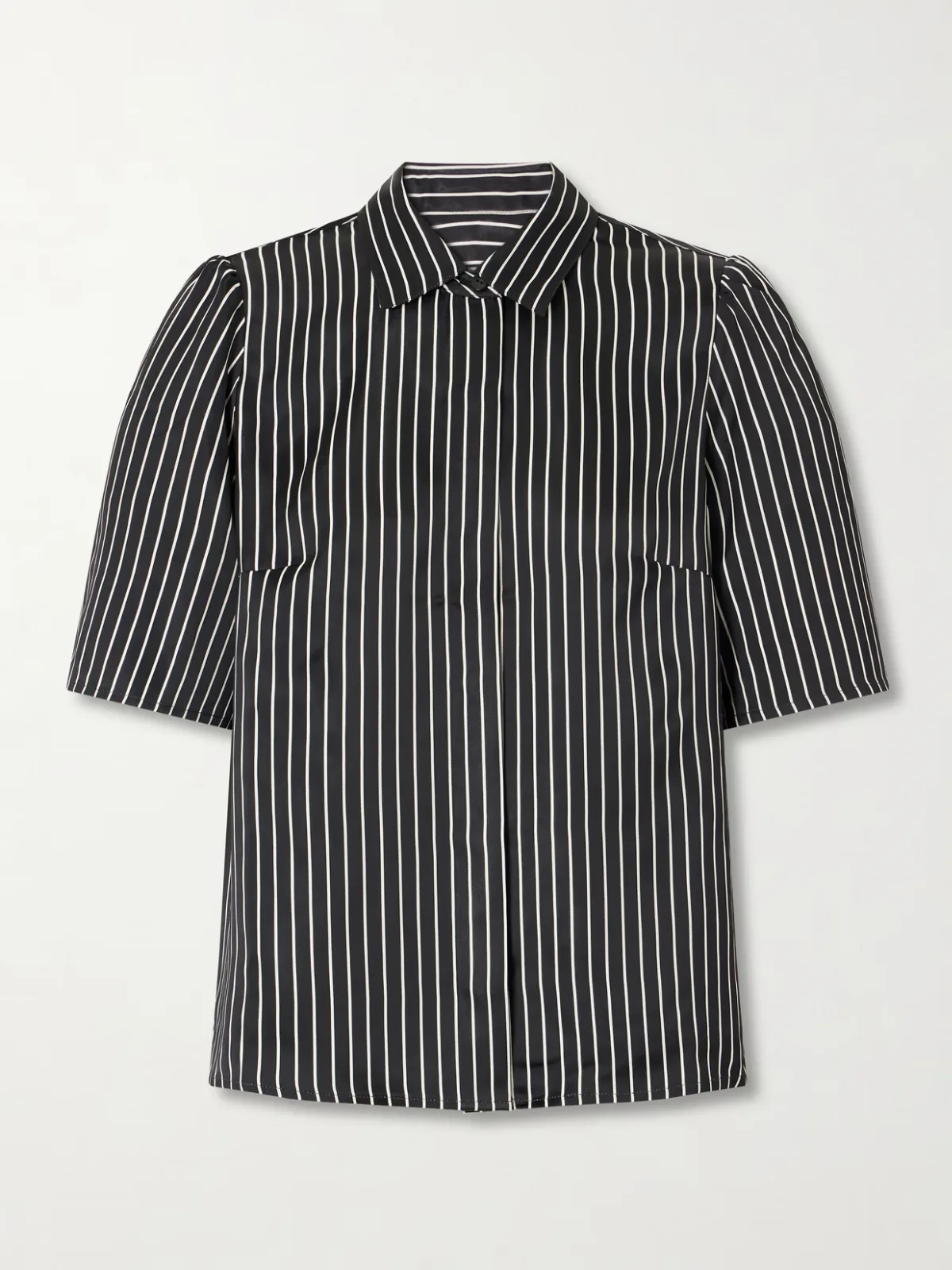 Striped Habotai Blouse