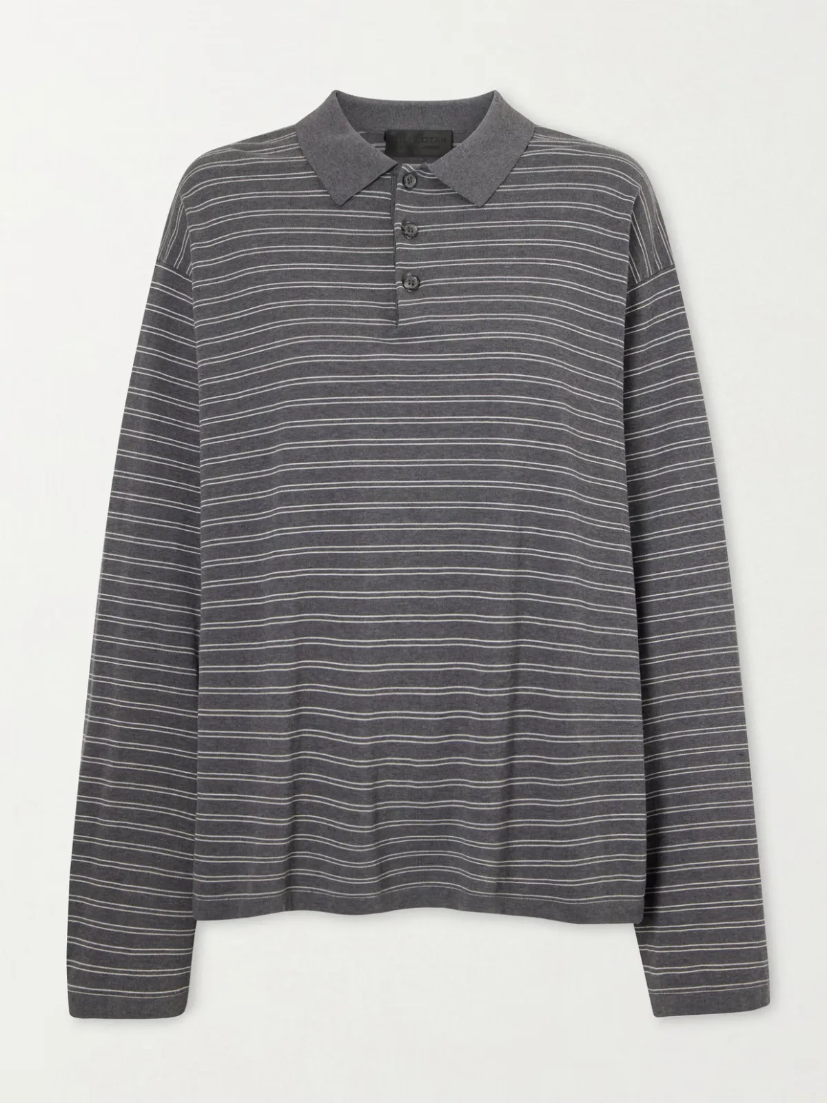 Foley Stripe Cotton Polo Shirt