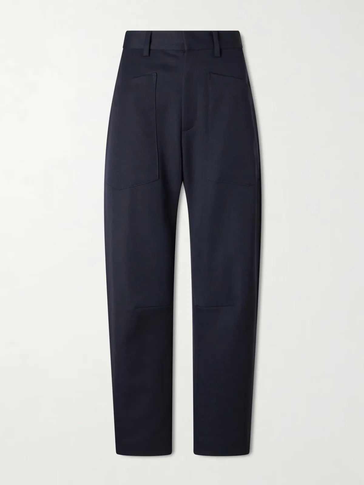 Shon Wool-Gabardine Straight-Leg Pants