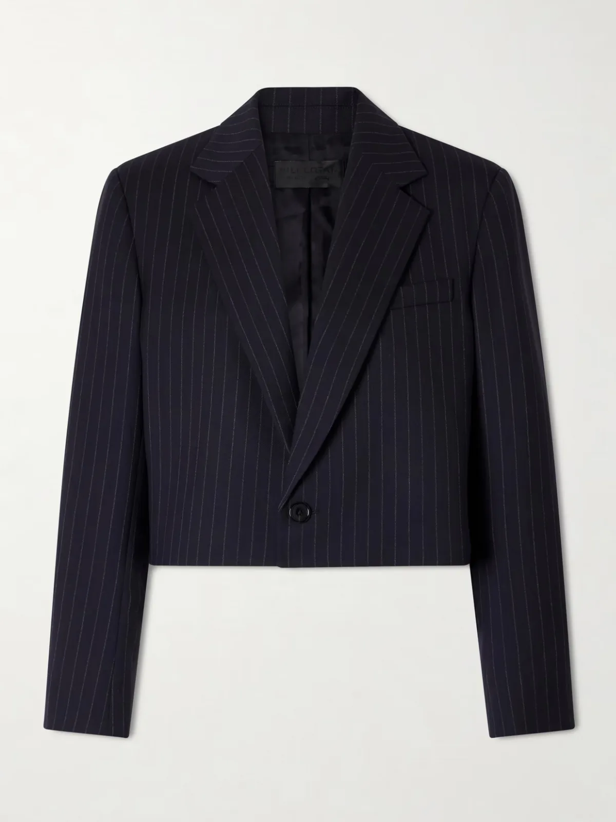 Swan Striped Wool-Blend Blazer