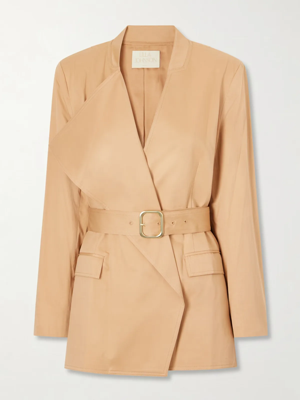 Zehra Belted Cotton Blazer