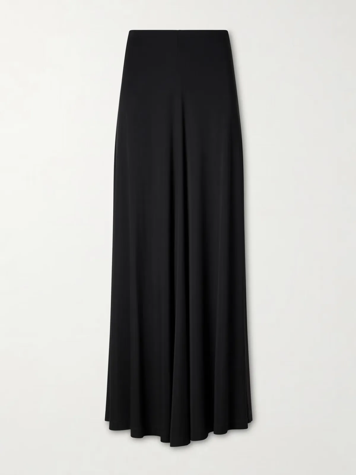 Draped Jersey Maxi Skirt