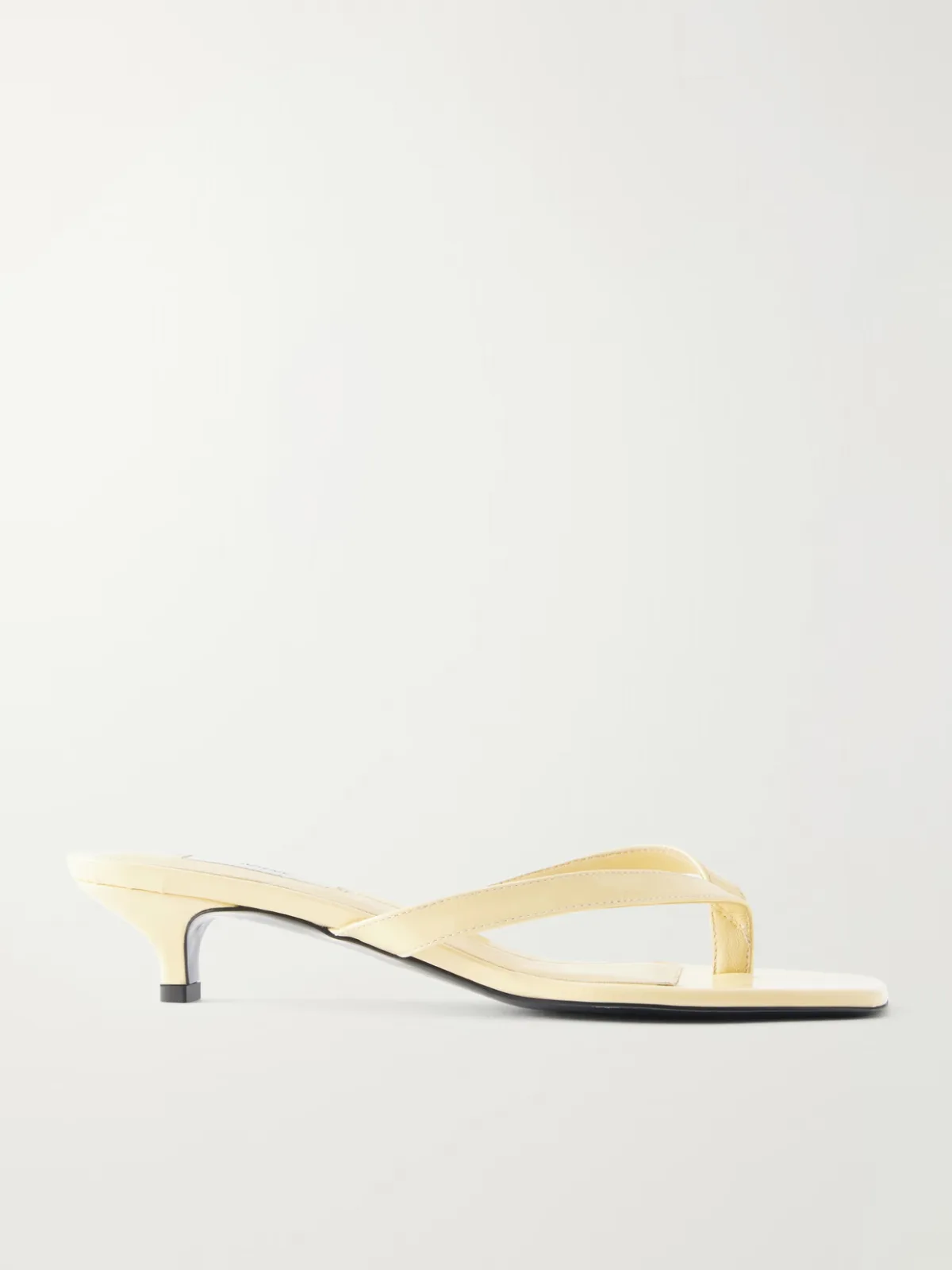 Naplack Leather Thong Sandals