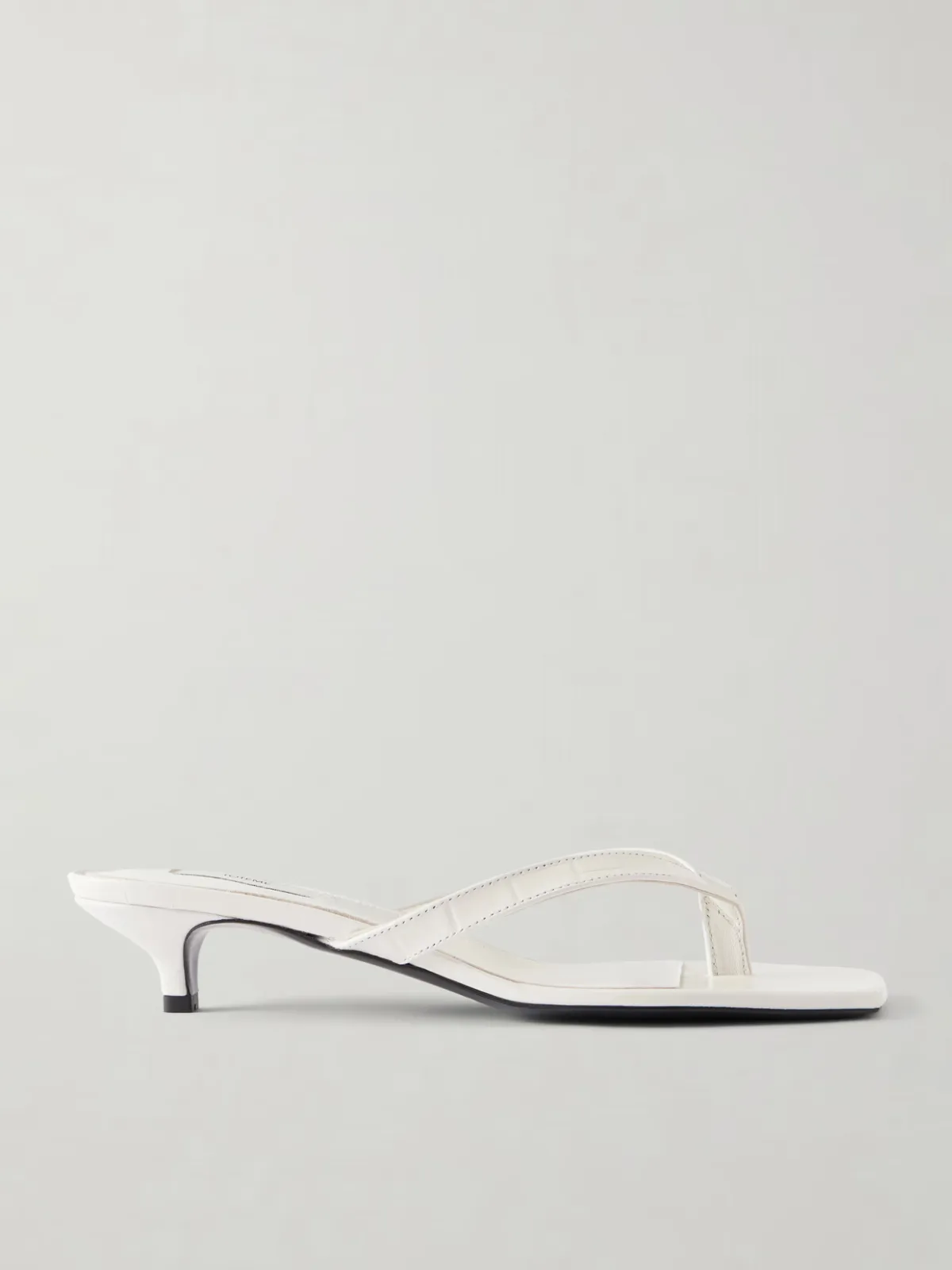 Naplack Leather Thong Sandals