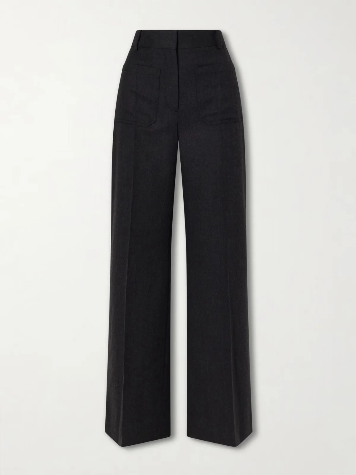 Alina Wide-Leg Wool Pants
