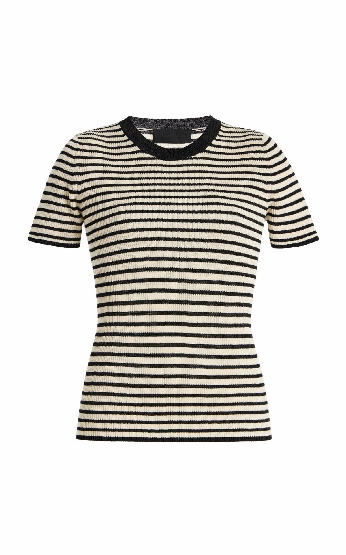 Hettie Striped Silk T-Shirt