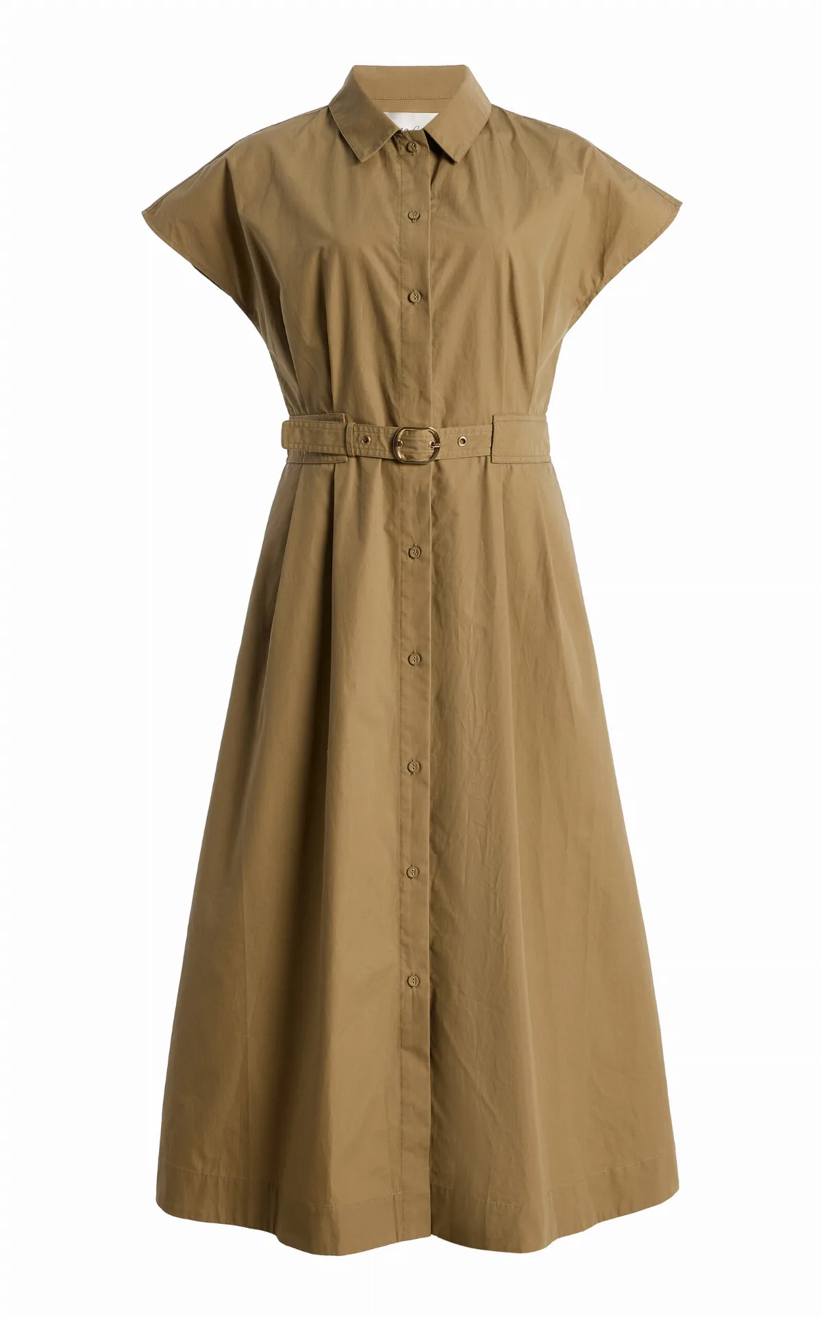 Sawyer Belted Cotton Midi Dress