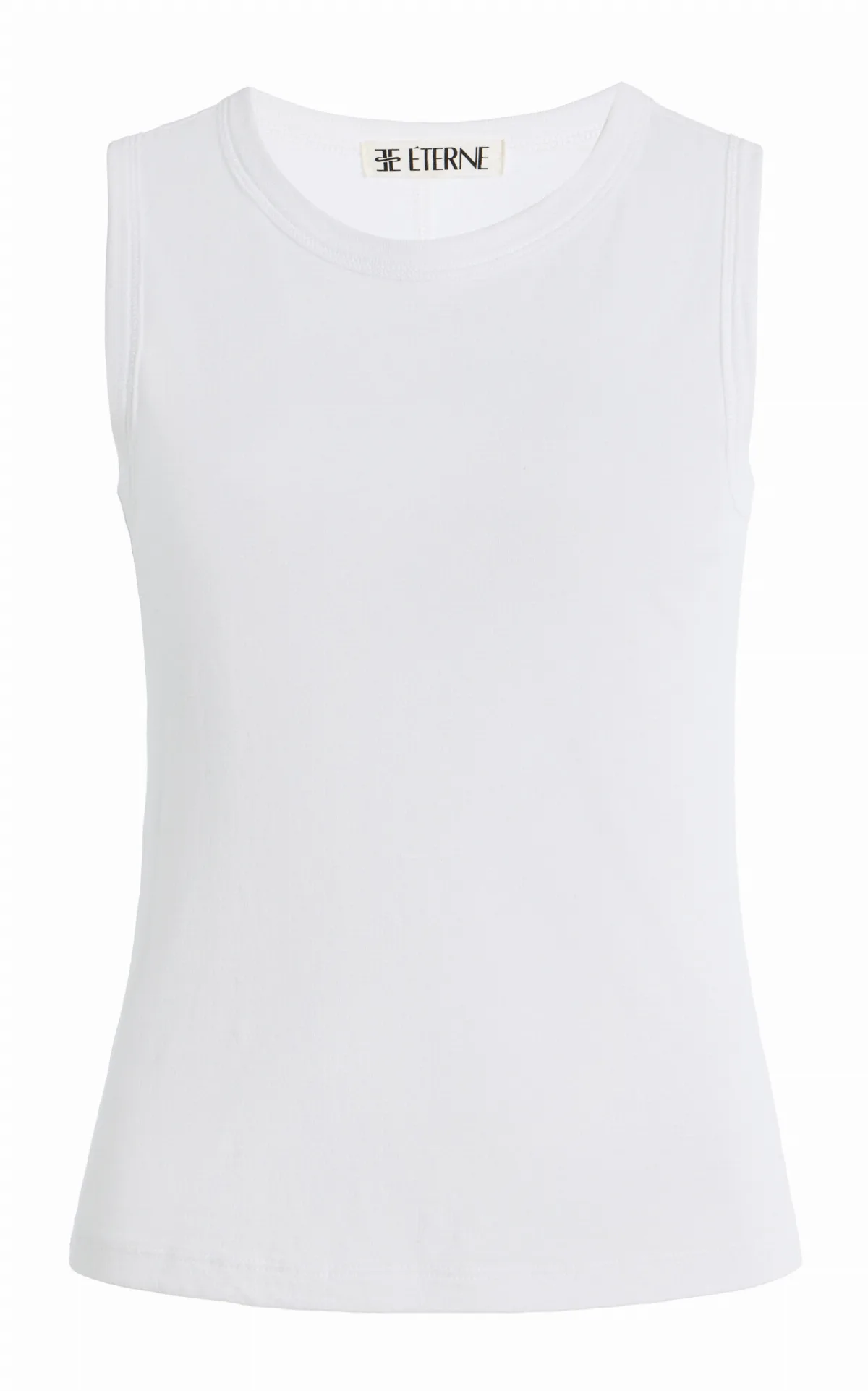 Fitted Cotton-Modal Muscle Tank Top