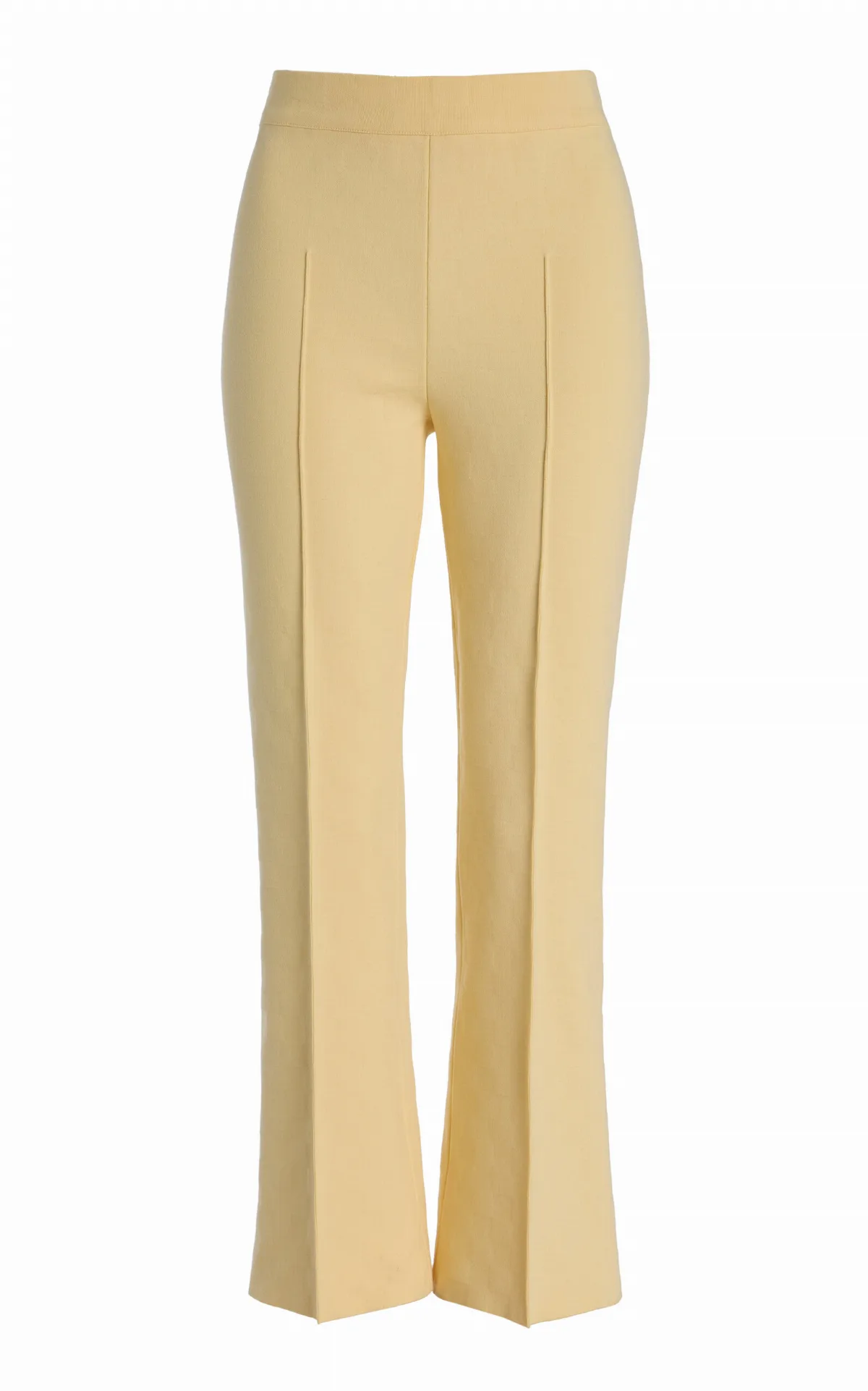 Kick Stretch-Cotton Knit Cropped Pants